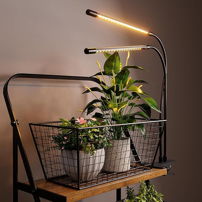 bseah Plant Grow Light for Indoor Plants, Full Spectrum Indoor Grow Light, 3 Modes & 10-Level Dimmable, Auto ON & Off Timer