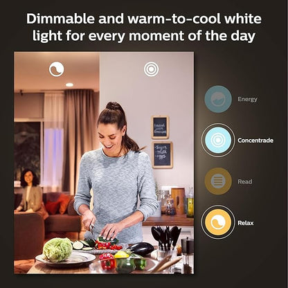 Philips Hue 75W A19 White and Color Ambiance LED Smart Color-Changing Bulb - Pack of 4 - E26 Indoor - Control with Hue App - Compatible with Alexa, Google Assistant, and Apple Homekit