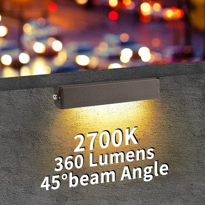 4-Packs 3W 7 Inch LED Hardscape Paver Lighting,12V AC/DC Low Voltage Retaining Wall Lights,LED Landscape Lighting,2700K Soft White Outdoor Step Light,50,000 Hours Lifespan