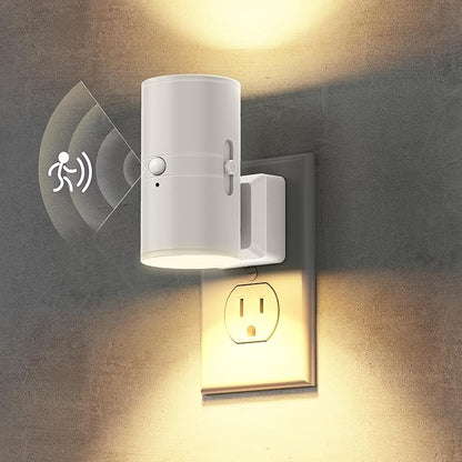 Briignite Motion Sensor Night Light,Motion Activated Plug in Night Lights, 0-100LM Dimmable Soft White 3000K, Motion Sensor Light Indoor for Bathroom Hallway Bedroom Stairway Kid Elderly Pet