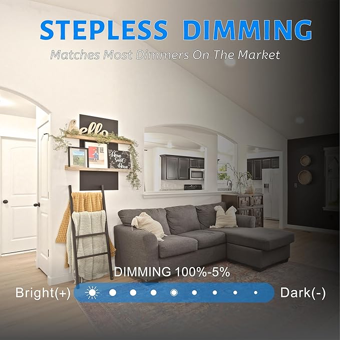 ECOELER 24 Pack 5/6" LED Disk Light, Dimmable Led Flush Mount Ceiling Light, 16.5W, 2700K Soft White, Installs into Junction Box or Recessed Can, ETL Listed