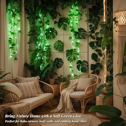 Etinga 200 LED Green String 66ft, Plug in Fairy with 8 Modes, Indoor Outdoor Decoration for St. Patrick's Day, Christmas, Garden, Bedroom, Patio (Green, 200 LEDs, 66ft)