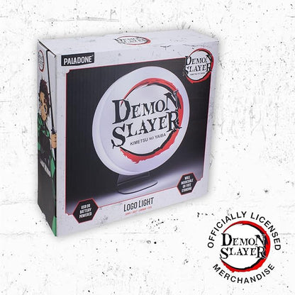 Paladone Demon Slayer Logo Light - Officially Licensed Kimetsu No Yaiba Freestanding or Wall Mountable Desk Light, Anime Lover Gift