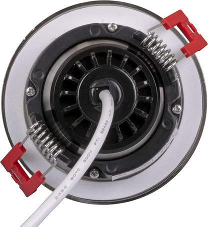 NICOR Lighting 3 inch LED Gimbal Recessed Downlight in Nickel, 5000K (DGD311205KRDNK)