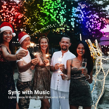 Brizled Color Changing String Lights 98FT 300 LED RGB Christmas Lights Dimmable Multifunctional Christmas Light with Remote for Indoor Outdoor St Patrick's Day Easter Halloween Xmas Tree Holiday Party