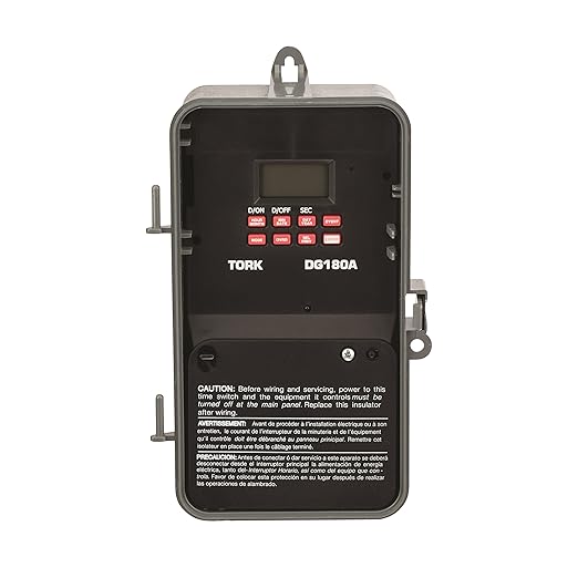NSi DGS Series Signaling and Duty Cycle 24 Hour Time Switch with 1 Channel, 120-277 VAC 50/60 Hz Input Supply, DPDT Output Contact (DG180A)
