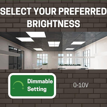 E2 LIGHTING Retrofit Kit 4ft LED 40W, Magnetic Linear Strip, Fluorescent to LED Conversion Kit 5000K, 2x4ft Panel Light Tube, 5400LM Daylight White, 0-10V Dimmable, Office Use (5000K-20 Pack)