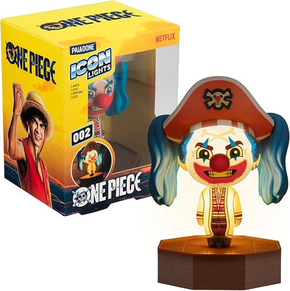Paladone One Piece Buggy The Clown Icon Light, Officially Licensed Anime 3D Figurine LED Lamp Battery Powered Collectible Merchandise for Pop Culture Fans, Bedrooms and Home