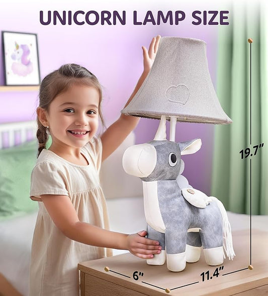 Unicorn Kids Lamp for Girls Bedroom - 19.7", Girls Lamp for Kids Room - Cute Christmas Gifts, Birthday Gifts for All Ages: Toddler Boys, Children, Grandkids 3 4 5 and Up Years Old, Sister, Brother