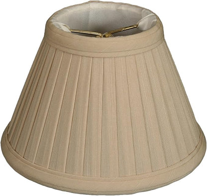 Royal Designs, Inc. CS-112BG Pleated Empire Chandelier Shade, 3 x 6 x 4.25, Beige