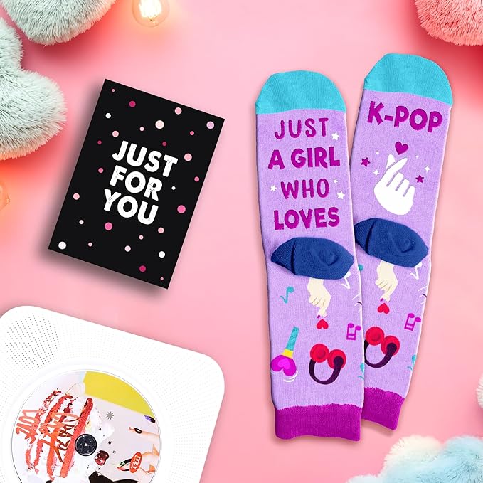 Kpop Merch - Unique Kpop Gifts for Girl, Teen - Cute Korean Socks - Christmas Gifts, Stocking Stuffers for Women