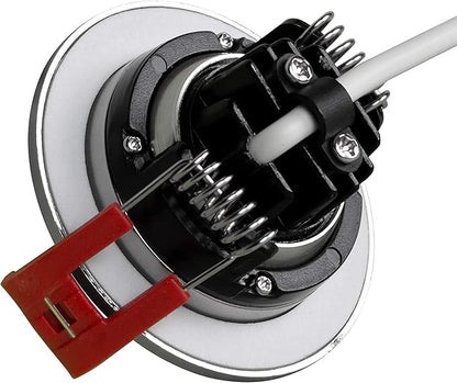 NICOR Lighting 2 inch LED Gimbal Recessed Downlight in Nickel, 5000K (DGD211205KRDNK)