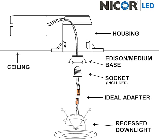 NICOR Lighting DLG56-10-120-2K-OB LED Downlights, Oil-Rubbed Bronze