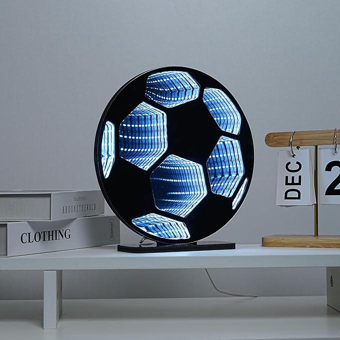 Light Up Your World! Wireless Express Neon Art Signs (5 Unique Styles) - Desktop & Wall Décor. Perfect for Bedrooms, Dorm Rooms, Office (Soccer)