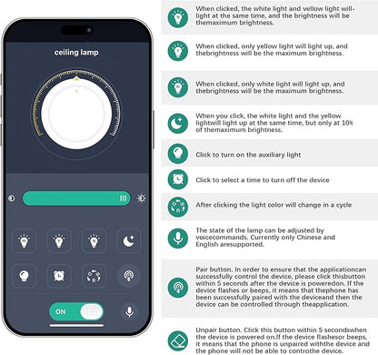 COCOSTAR 20" Gold Crystal Chandeliers, Flush Mount Chandelier LED Ceiling Light, Modern Crystal Raindrop Chandeliers for Dining Room, Living Room, Bedroom
