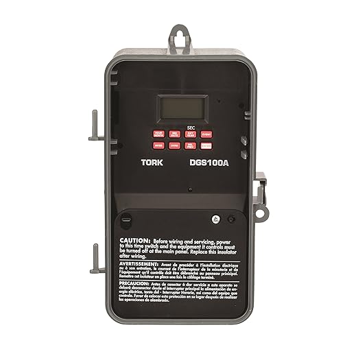 NSI DGS100A Series DGS Signaling and Duty Cycle 7 Day Time Switch with 1 Channel, 120-277 VAC 50/60 Hz Input Supply, DPDT Output Contact