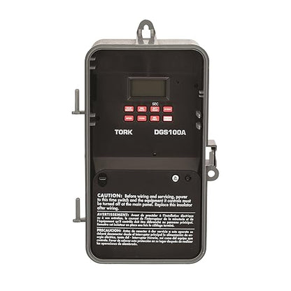 NSI DGS100A Series DGS Signaling and Duty Cycle 7 Day Time Switch with 1 Channel, 120-277 VAC 50/60 Hz Input Supply, DPDT Output Contact