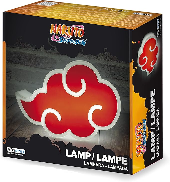 ABYstyle Naruto Shippuden Akatsuki 3D Decorative Portable LED Lamp 8.66" x 2.75" x 8.26" Room Office Home Décor Anime Manga Gift