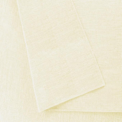 Hiasan Faux Linen Rectangle Tablecloth - Wrinkle and Stain Resistant Washable Table Cloth for Kitchen Dining Room Holiday Table Cover for Dinner, Champagne, 54 x 108 Inch