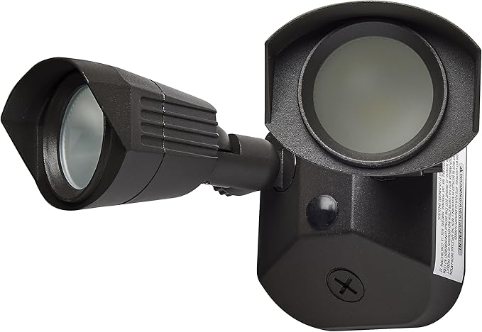 Nuvo 65/218 LED Dual-Head Security Light, 4000K, Bronze