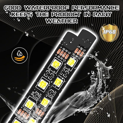 Interior Car Light,Car LED Ambient Lighting Strip Light Neon Interior Atmosphere Lights, 12V USB Port Auto Interior Under Dash Floor Ambient Night Light Decorative Lamp (USB+White)