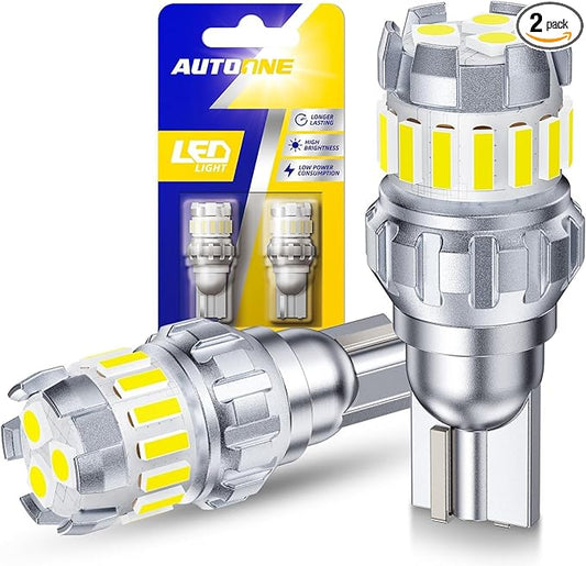 AUTOONE 921 912 LED Bulbs 6500K White, Strobe Flashing LED Reverse Lights, Super Bright T15 906 922 W16W LED Bulb Blinking for Backup Light Running Lights, Pack of 2