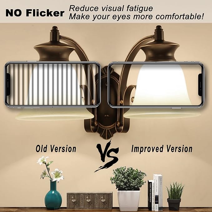 ALIDE E12 4000K Dimmable LED Light Bulb 5W,Replace 40W E12 Halogen Equivalent,T6 Base 120V E12 C7 LED Candelabra Bulbs Natural White for Pendant Chandelier Lighting,450lm,10Pack