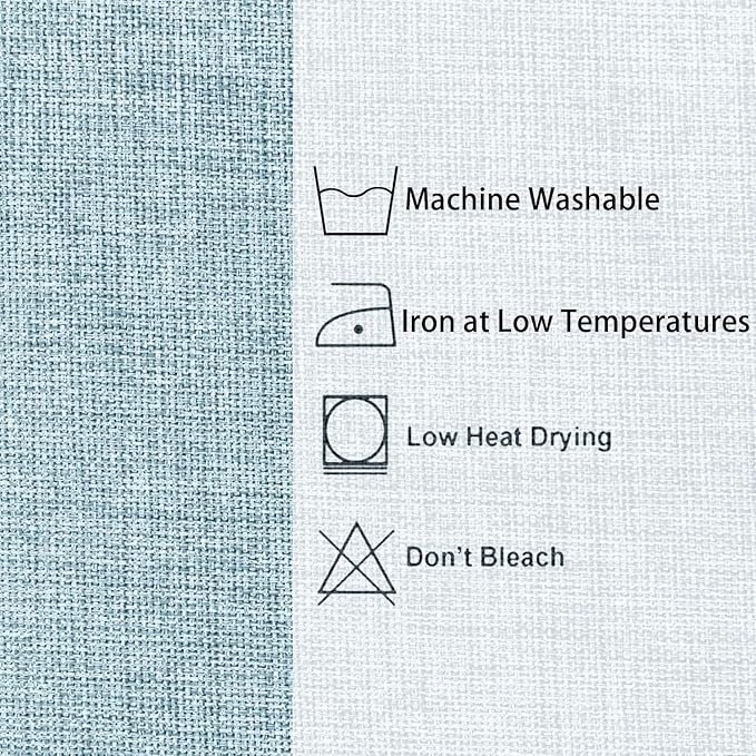 Hiasan Faux Linen Rectangle Tablecloth - Wrinkle and Stain Resistant Washable Table Cloth for Kitchen Dining Room Holiday Table Cover for Dinner, Lux Slate Blue, 90 x 156 Inch