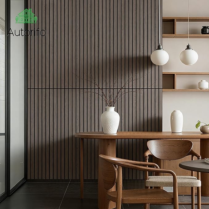 Wood Veneer Sound Panels, 10 Pack 47.2”x23.6” Wall Panels, Decorative Acoustic Panels for Walls, for Office,Home Theater,Studio,Living Room, Walnut(Mitred)