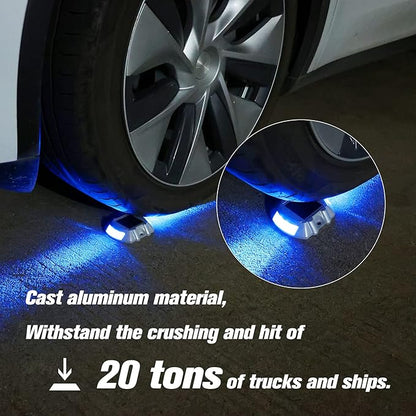 VOLISUN Solar Deck Lights Driveway Dock Lights, 8-Pack Led IP68 Waterproof Outdoor Warning Step Lights for Driveway Sidewalk Garden Pathway Yard (Blue, Auto On/Off