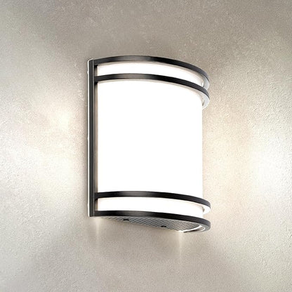 ASD LED Indoor Wall Mount Light Fixture - 8 Inch 15W Modern Interior Matte Black Dimmable Wall Sconce Light - ETL 3000K 4000K 5000K Adjustable - Hallway, Bedroom LED Wall Lights