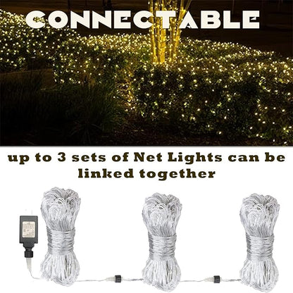 Eueasy LED Lights Outdoor Fairy Lights Chandelier - 270L Gazebo Net Lights with 8 Lighting Modes, 10×10 FT Chandelier for Pergolas，Wedding, Bush, Christmas