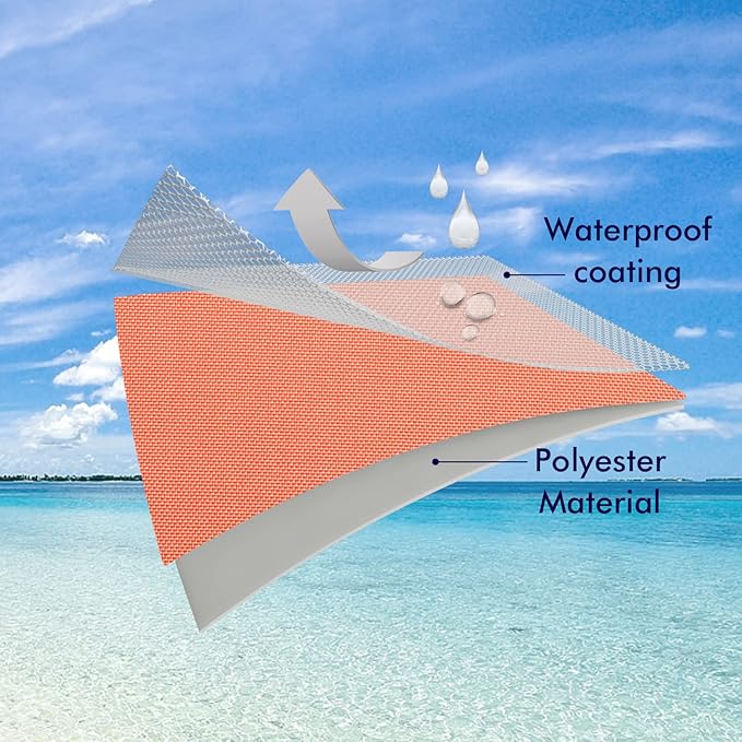 MIULEE Pack of 2 Decorative Outdoor Waterproof Pillow Covers Square Garden Cushion Sham Throw Pillowcase Summer Shell for Patio Tent Couch 20x20 Inch Coral Red