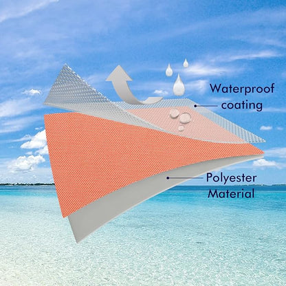 MIULEE Pack of 2 Decorative Outdoor Waterproof Pillow Covers Square Garden Cushion Sham Throw Pillowcase Summer Shell for Patio Tent Couch 20x20 Inch Coral Red
