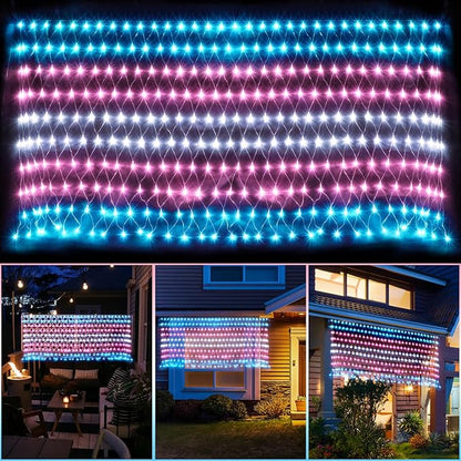 RJZZ Trans Flag Lights Outdoor, 6.6x3.3 FT Trans Pride Flag Pride Decorations Connectable, 330LED Waterproof Transgender Flags with Lights, Pride Month Decorations for Room, Yard, Party, Office