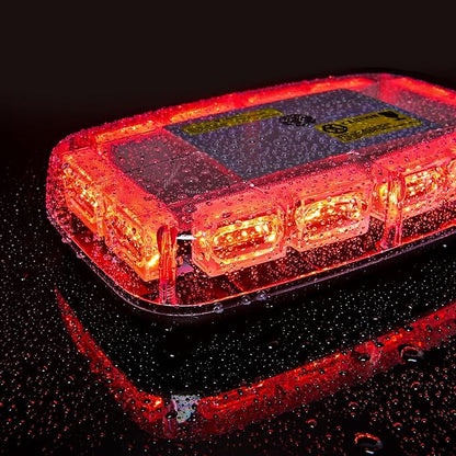 Nilight 12 Inch Roof Top Strobe Lights 48LED Hazard Light Emergency Safety Warning LED Flashing Bar Magnetic Mount 12V 24V Cars Trucks Tractors Snow Plows Construction Vehicles