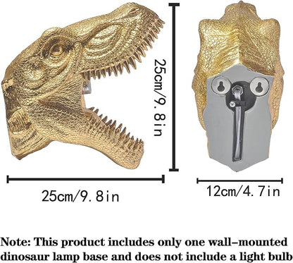 Plug in Wall Sconces -Resin Dinosaur Statue Wall Light- Suitable for Bedroom、Living Room and Hallway
