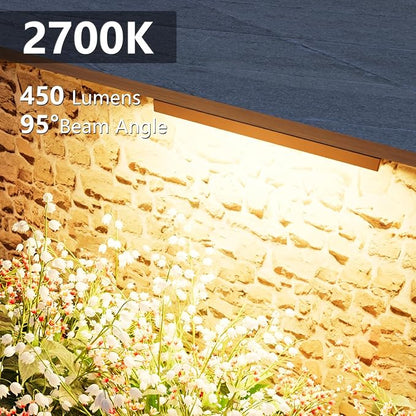 VOLISUN 8 Pack 12 Inch Retaining Wall Lights, Waterproof LED Hardscape Lighting, Cuttable Low Voltage Landscape Lighting, 12V Paver Lights, 5W Outdoor Step Lights, 2700K Soft White, ETL