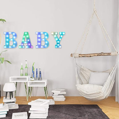 Foaky Colorful LED Number Lights with Remote, Light Up Number Sign for Night Light Wedding/Birthday Party Battery Powered Christmas Lamp Home Bar Decoration (7)