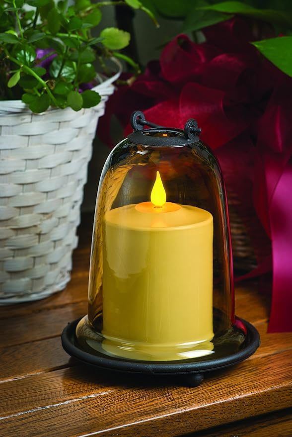 Xodus Innovations FPC1584 Weatherproof Flameless Indoor/Outdoor 4-Inch Battery Powered Pillar Candle with Warm White Realistic Flame