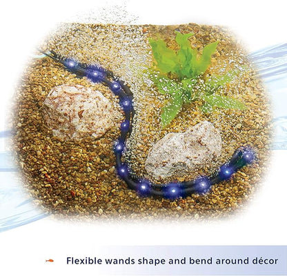 Aqueon Flexible LED Bubble Wand Blue 21 Inches (Pack of 2)