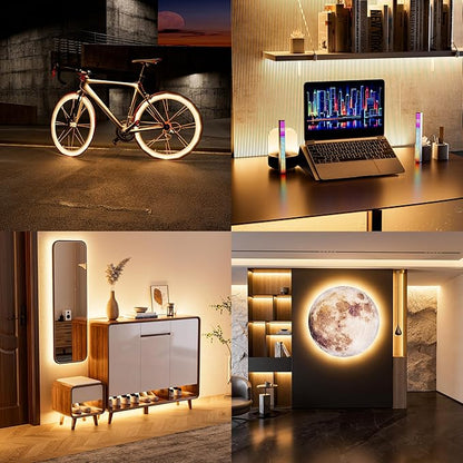 PAUTIX 5V USB COB LED Strip Lights UL-Listed Dotless LED Lights with RF Remote,6.56ft Dimmable 3000K Warm White TV Backlight,Flexible Under Cabinet Tape Lights for Bedroom,Kitchen,Shelves Lighting