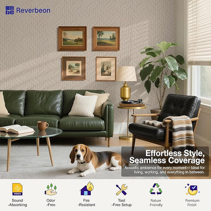 6 PCS Acoustic Panels, 23.6x23.6 Inch Sound Absorbing Panels, Decorative Acoustic Wall Panels for Recording and Home Studio, Office with Double-Sided Adhesive Tape