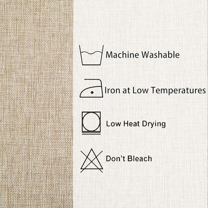 Hiasan Faux Linen Rectangle Tablecloth - Wrinkle and Stain Resistant Washable Table Cloth for Kitchen Dining Room Holiday Table Cover for Party Dinner, Beige, 70 x 140 Inch