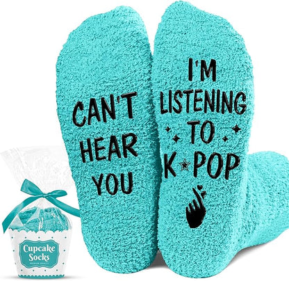 Kpop Merch - Unique Kpop Gifts for Girl, Teen - Cute Korean Socks - Christmas Gifts, Stocking Stuffers for Women