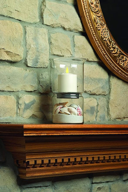 Xodus Innovations FPC1584 Weatherproof Flameless Indoor/Outdoor 4-Inch Battery Powered Pillar Candle with Warm White Realistic Flame