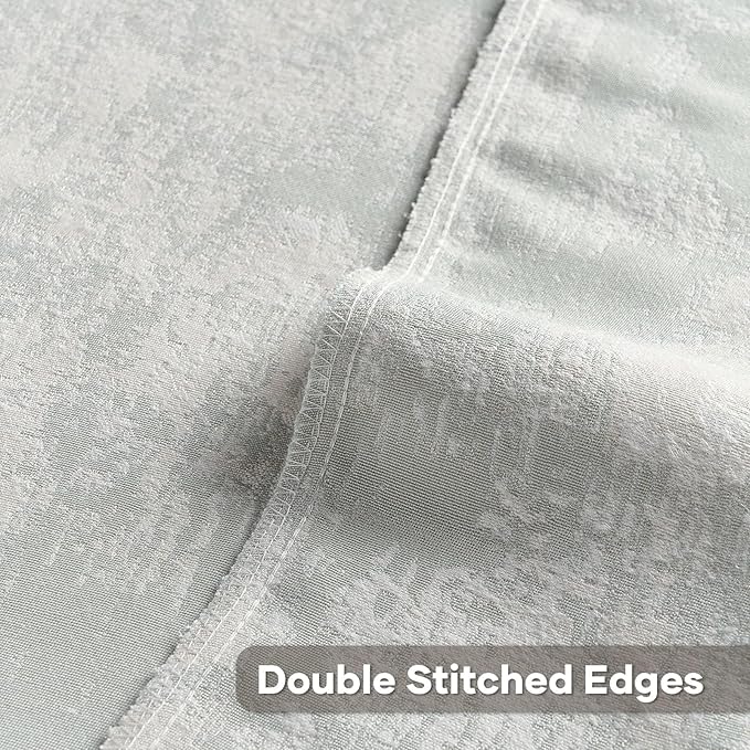 FUTEI Pack of 2 Faux Cashmere Jacquard Throw Pillow Covers 20x20 Inch Soft Marble Pattern Vintage Decorative Cushion Case Modern Farmhouse Accent for Couch Bed Living Room, Light Blue White