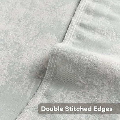 FUTEI Pack of 2 Faux Cashmere Jacquard Throw Pillow Covers 20x20 Inch Soft Marble Pattern Vintage Decorative Cushion Case Modern Farmhouse Accent for Couch Bed Living Room, Light Blue White