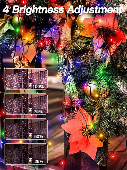 Guhope Christmas Lights 263FT 800 LED, Christmas Tree Light with 8 Lighting Modes, Outdoor Waterproof String Lights with Remote and Timer, Xmas Light for Holiday Decor (Multicolor)