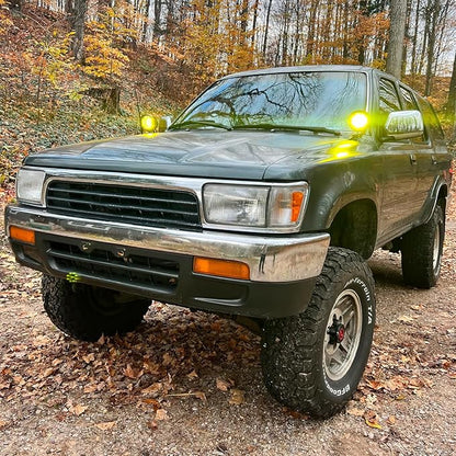 Nilight Ditch Light Brackets Hood Hinges Mount Bracket Kit for Auxiliary Offroad LED Pods Work Lighting Compatible with Toyota 4Runner 1989 1990 1991 1992 1993 1994 1995 3rd Gen Pickup
